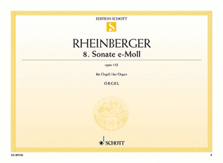 Book cover for Sonata No. 8 in E Minor, Op. 132