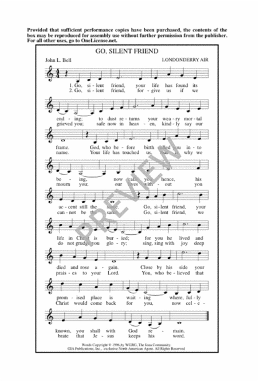 Go, Silent Friend Go, Silent Friend 3-Part scores gallery preview page 8