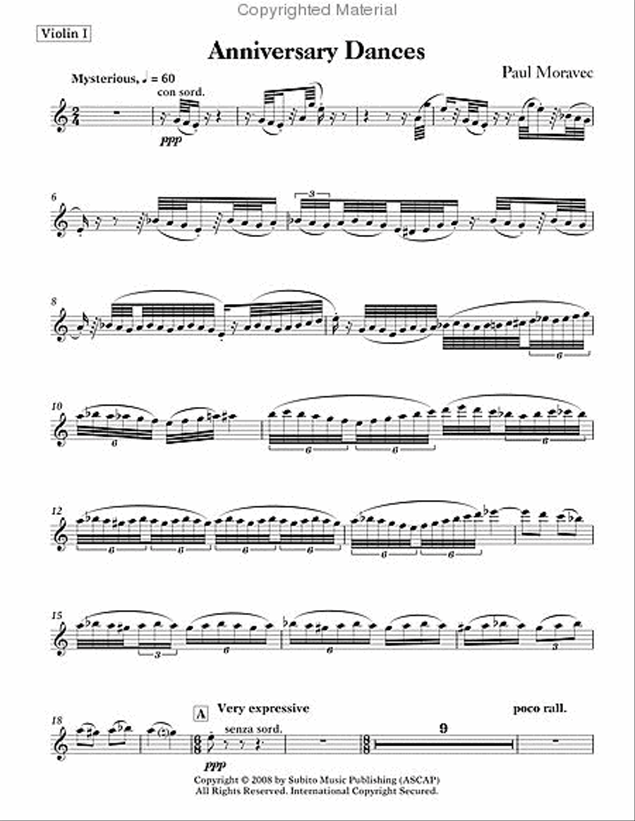 Anniversary Dances String Quartet scores gallery preview page 2