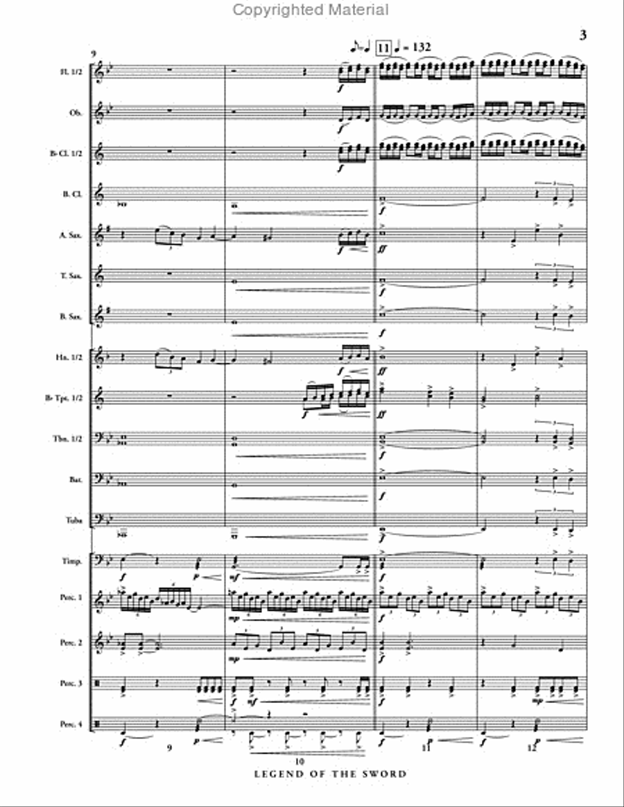 Legend of the Sword Concert Band scores gallery preview page 4