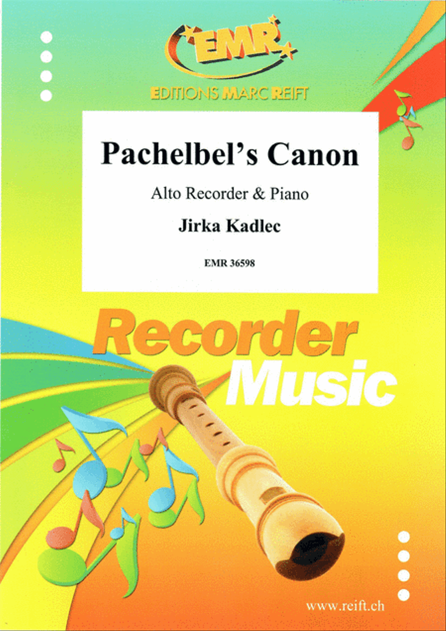 Pachelbel's Canon Alto Recorder scores gallery preview page 1