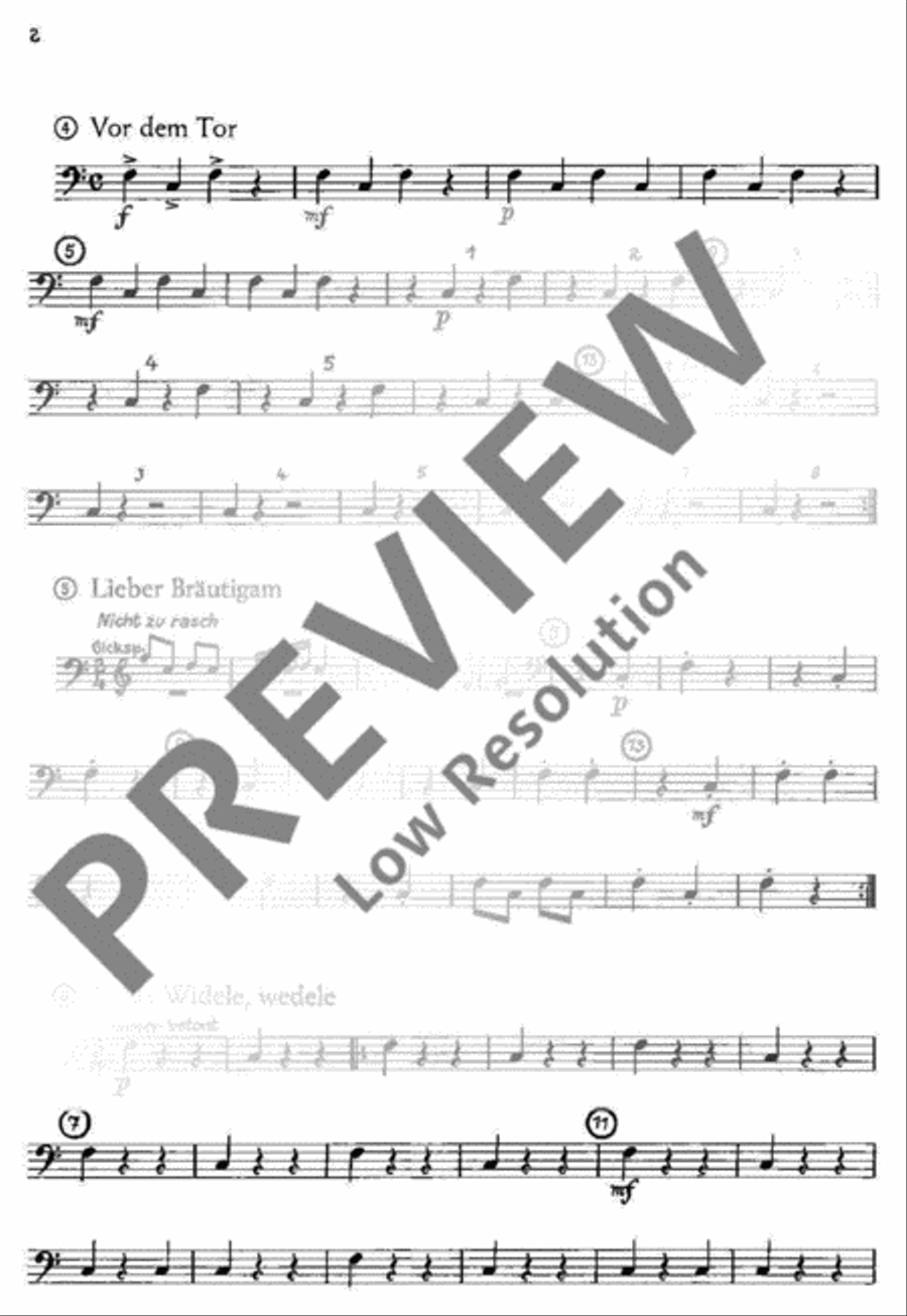Die Bettlerhochzeit Percussion scores gallery preview page 3