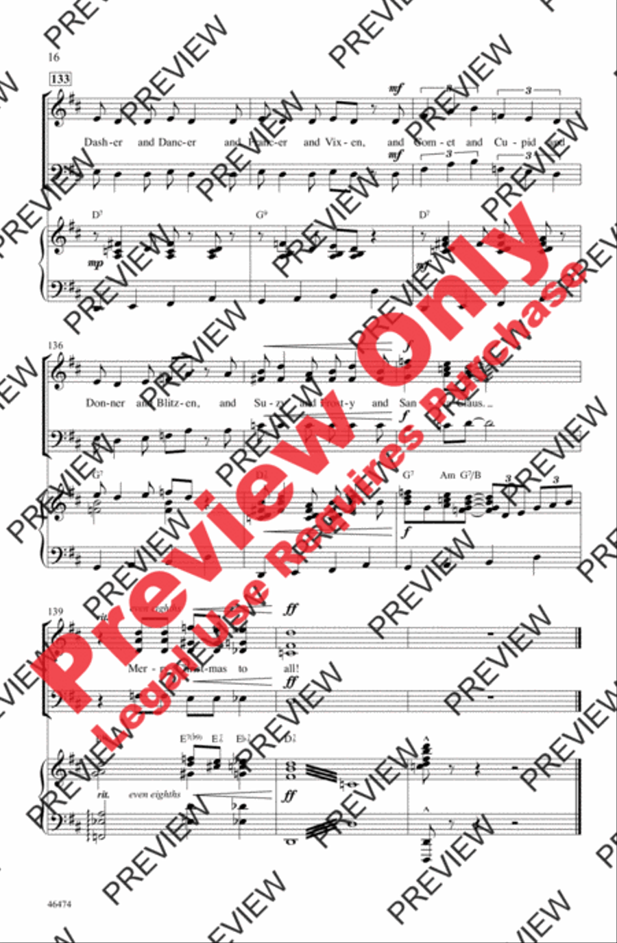 Rudolph, Frosty, and Suzy 3-Part scores gallery preview page 16