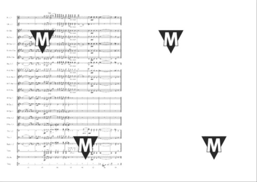 Ecce sacerdos Concert Band scores gallery preview page 8