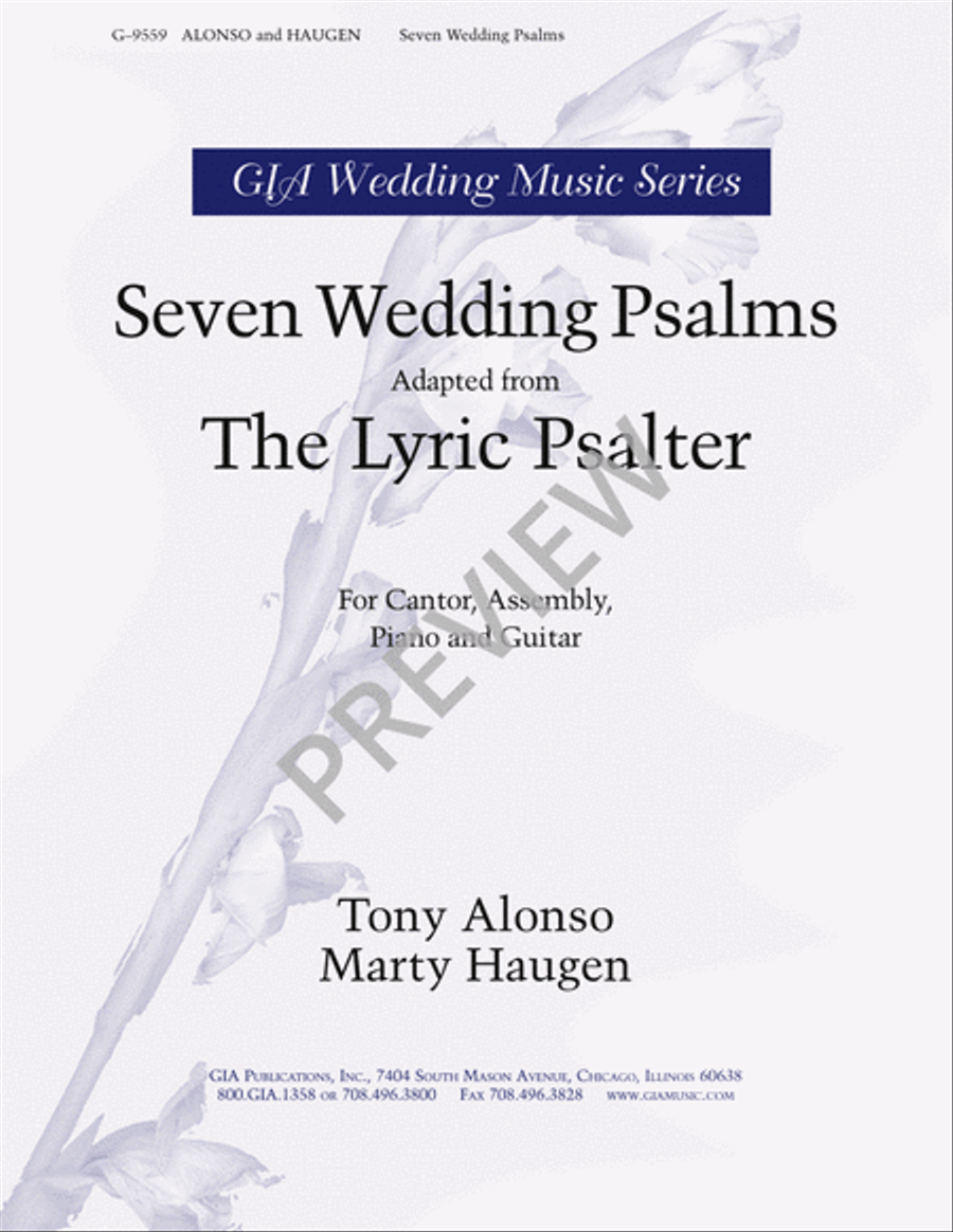 Seven Wedding Psalms Piano Accompaniment scores gallery preview page 2