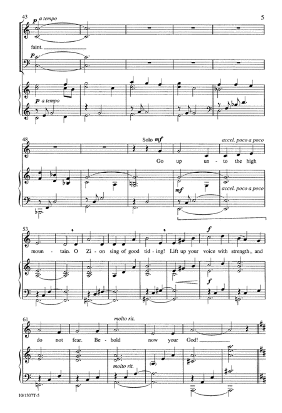 They that wait Upon the Lord 4-Part scores gallery preview page 5