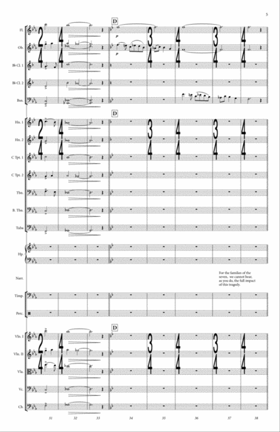 The Challenger Seven Full Orchestra scores gallery preview page 6