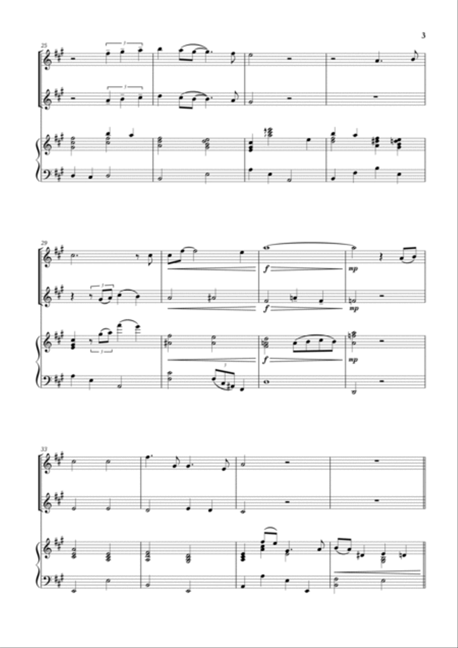 White Christmas Woodwind Duet scores gallery preview page 3