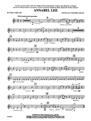 Annabel Lee: WP B-flat Tuba T.C.