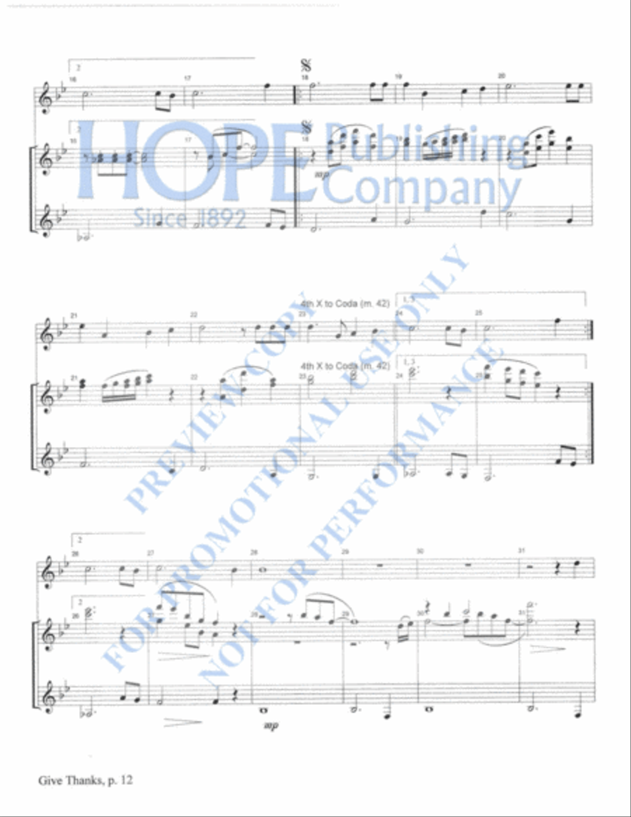 Praise Him with Instruments Orchestra scores gallery preview page 15
