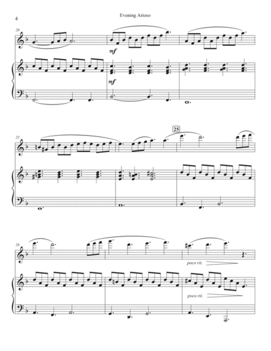 Evening Arioso - Flute & Piano image number null