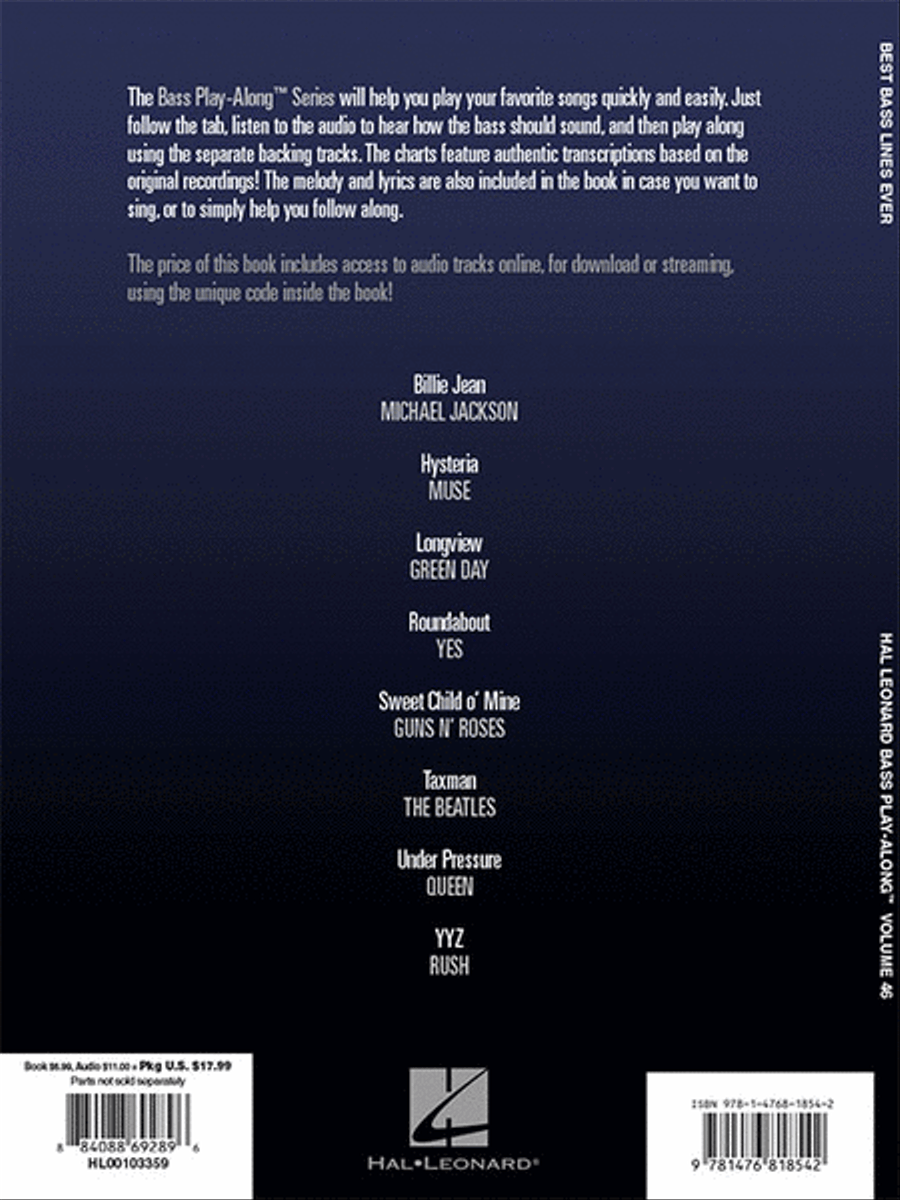 Best Bass Lines Ever Bass Guitar Tablature scores gallery preview page 6