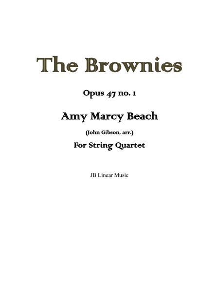 Amy Beach - The Brownies set for string quartet image number null
