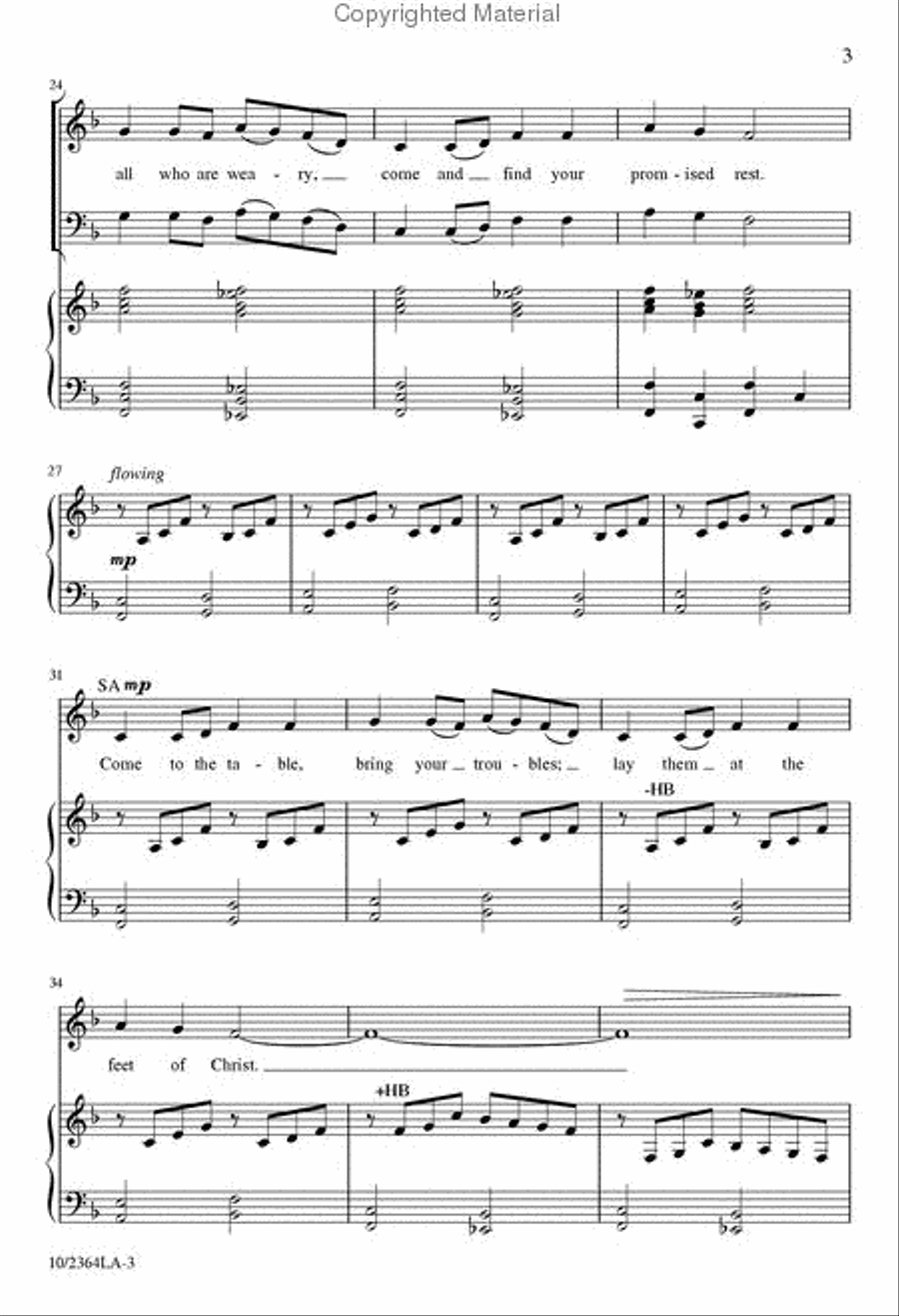 Come to the Table 4-Part scores gallery preview page 4