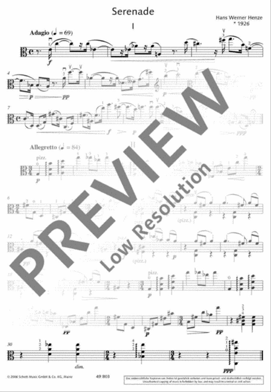 Serenade Viola Solo scores gallery preview page 8