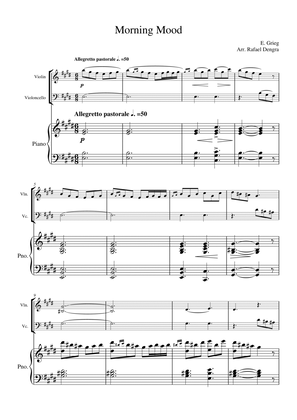 Morning Mood - E. Grieg - Violin, Cello & Piano Trio