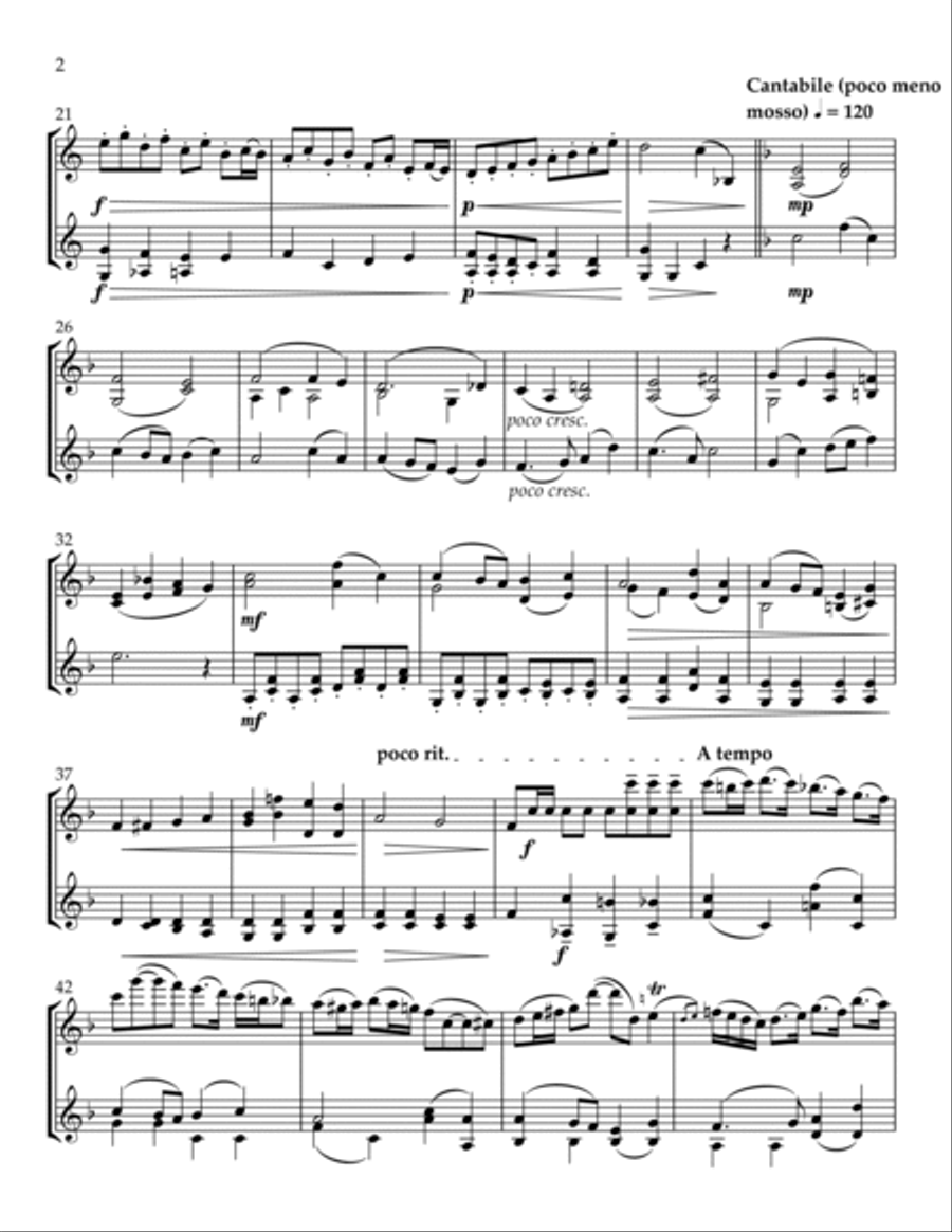 The Dambusters March for Two Violins String Duet scores gallery preview page 2