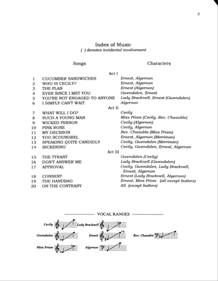 Ernest Worthing Ernest Worthing Voice scores gallery preview page 4