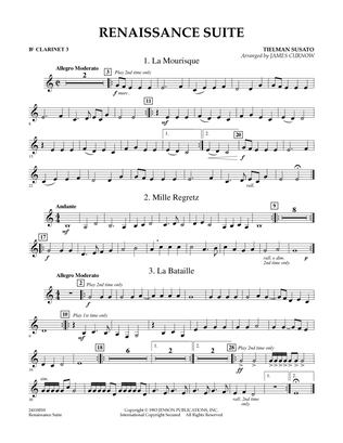 Renaissance Suite - Bb Clarinet 3