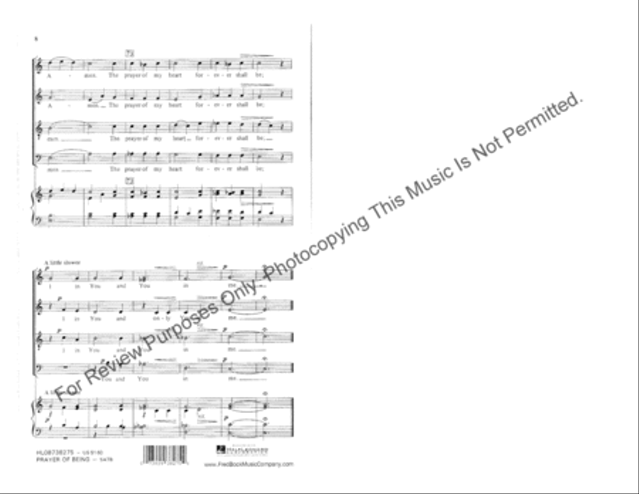 Prayer of Being 3-Part scores gallery preview page 5