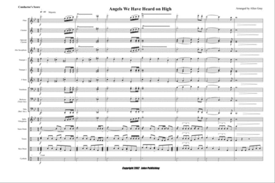 Angels We Have Heard on High Marching Band scores gallery preview page 2