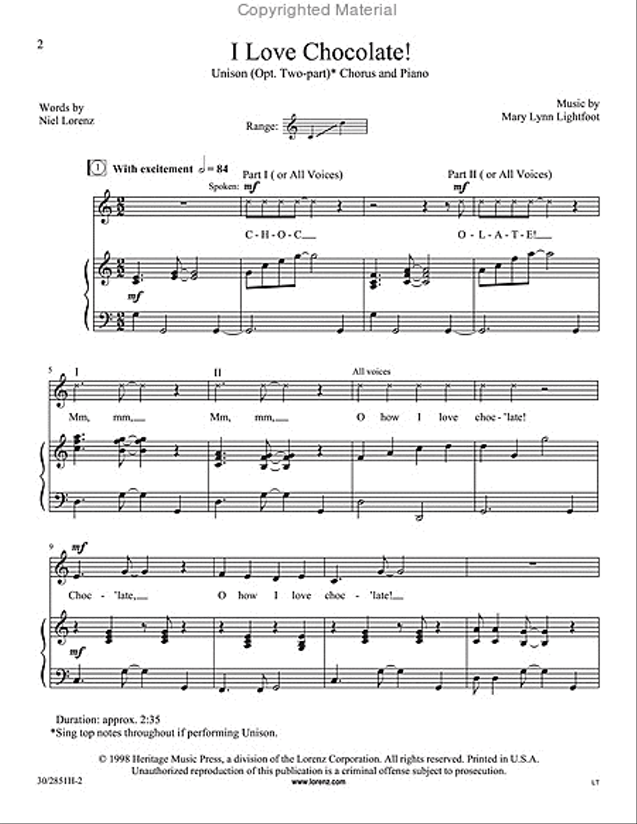 What a Novel Idea! 2-Part scores gallery preview page 2