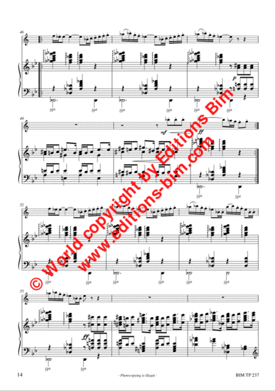 Sonatine in F Trumpet Solo scores gallery preview page 8