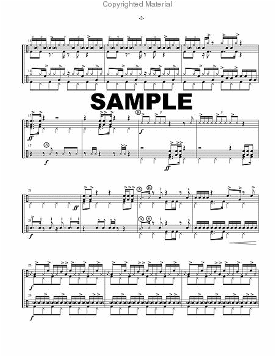 Double Flanging II Percussion Ensemble scores gallery preview page 3