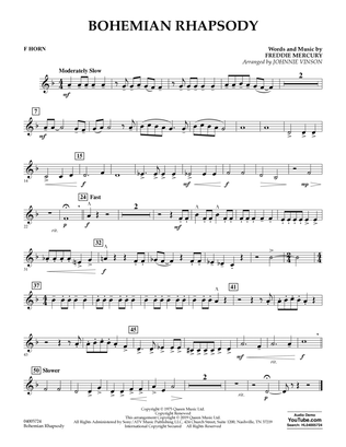 Bohemian Rhapsody (arr. Johnnie Vinson) - F Horn