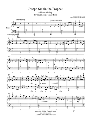 Joseph Smith, the Prophet (Hymn Medley for Intermediate PIANO SOLO)