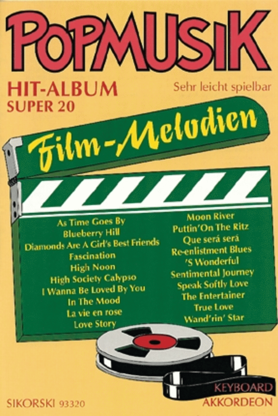 Popmusik Hit-album Super 20: Filmmelodien -fur Keyboard Oder Akkordeon- Piano scores gallery preview page 1
