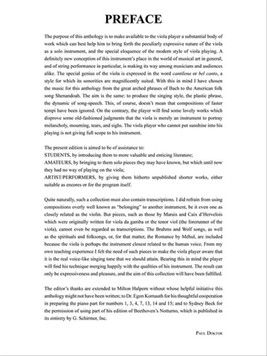 Solos for the Viola Player Piano Accompaniment scores gallery preview page 3