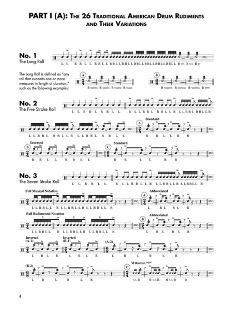 The 26 Traditional American Drumming Rudiments Snare Drum scores gallery preview page 4
