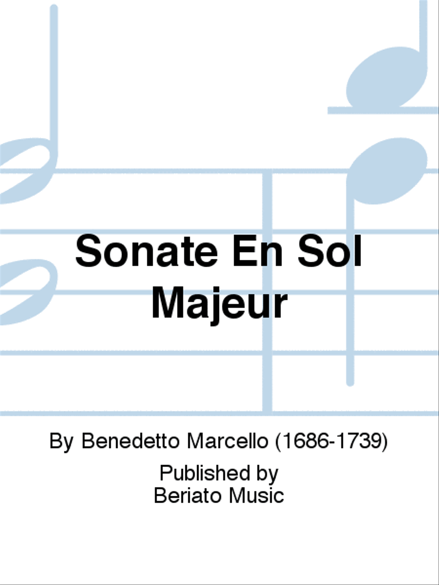 Sonate En Sol Majeur Violin Solo scores gallery preview page 1