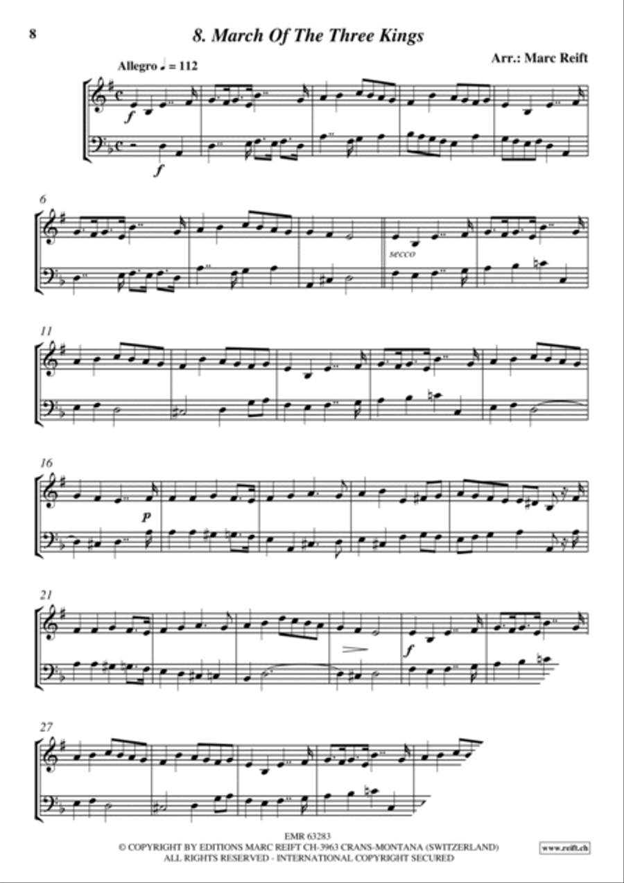 35 Easy Christmas Duets Cornet scores gallery preview page 8