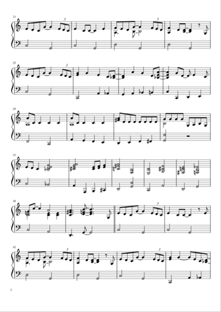 Baby, It's Cold Outside Piano Solo scores gallery preview page 2