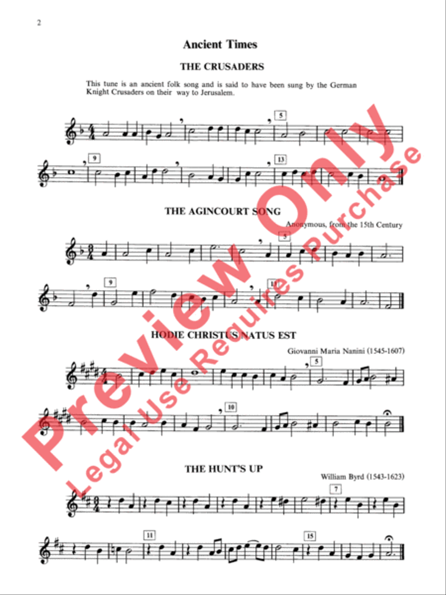 66 Festive & Famous Chorales for Band Concert Band scores gallery preview page 3