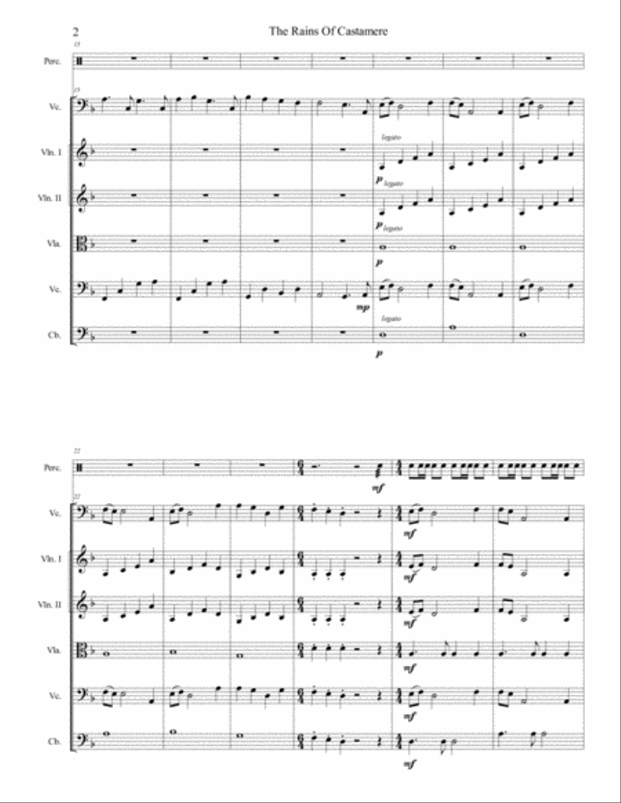 The Rains Of Castamere The Rains Of Castamere String Orchestra scores gallery preview page 3