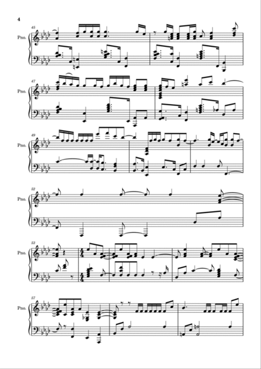 Doughnut Piano Solo scores gallery preview page 4