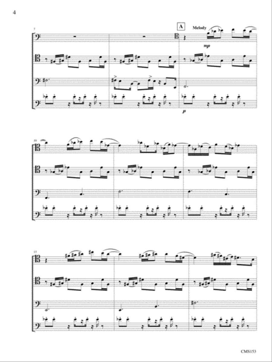 Bassoon Quartet #1 Bassoon Quartet scores gallery preview page 6