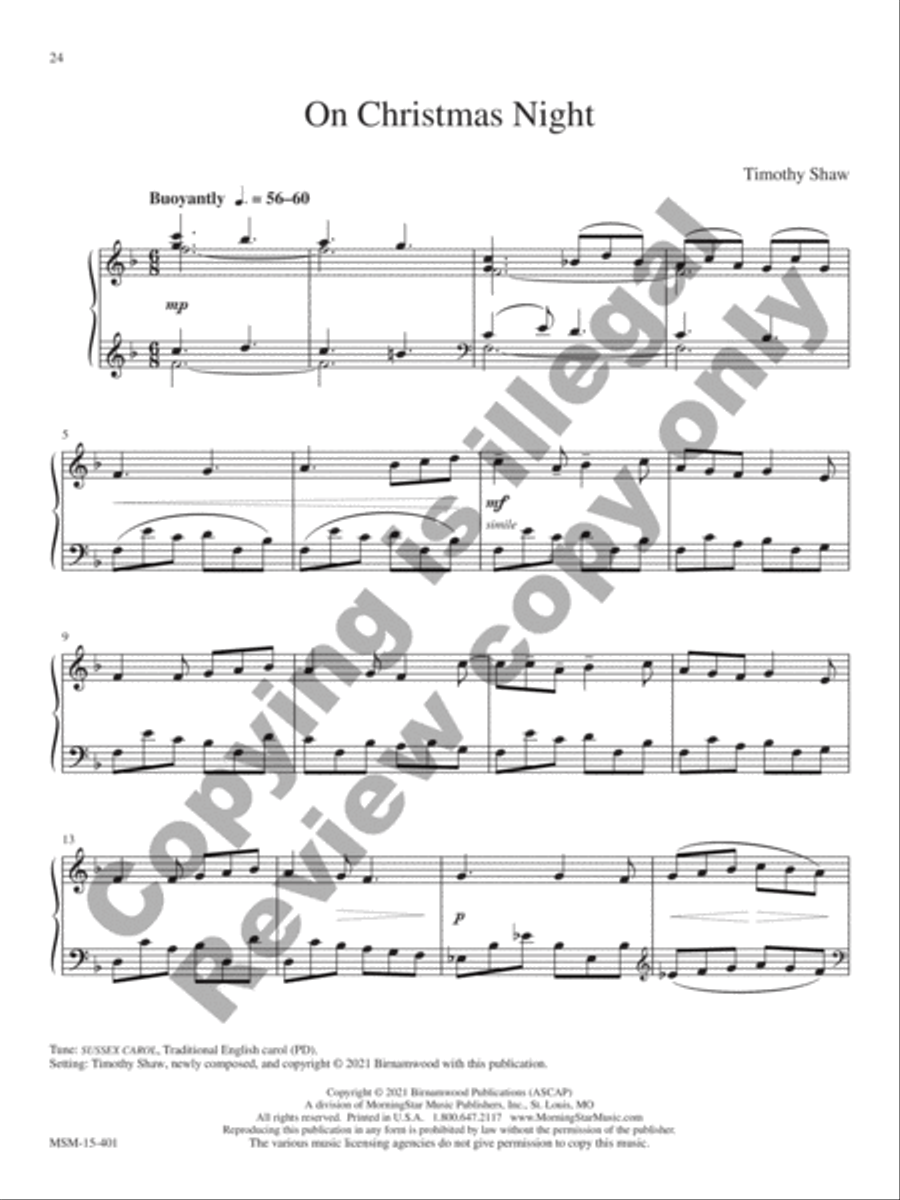 Nativity Scenes Piano Solo scores gallery preview page 13