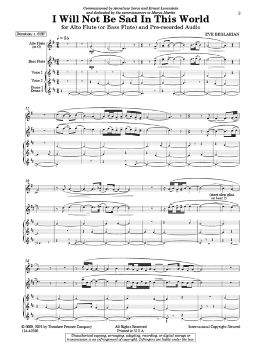 I Will Not Be Sad In This World Chamber Music scores gallery preview page 2