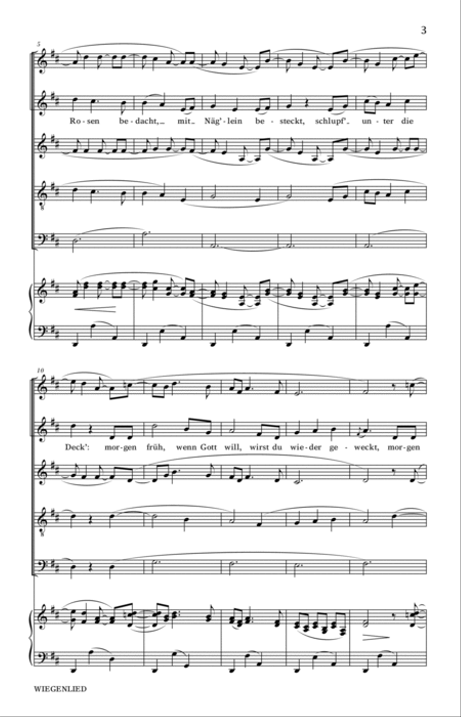 Wiegenlied Wiegenlied SSATB scores gallery preview page 2