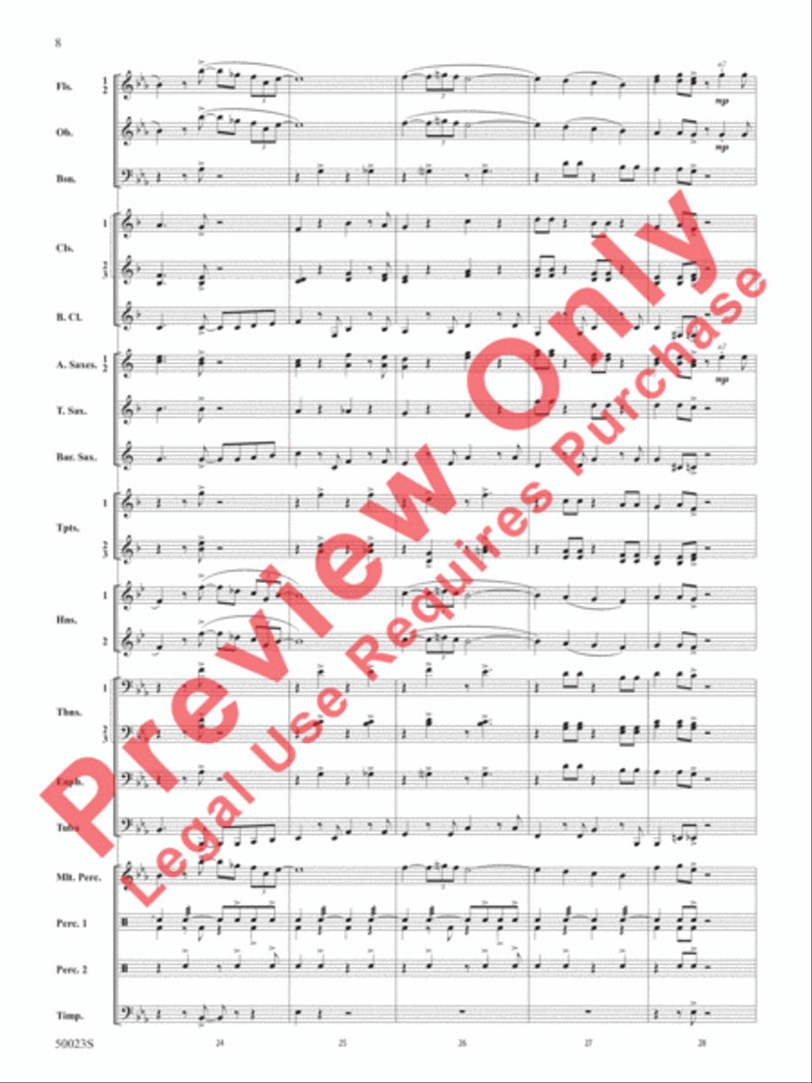 A New Orleans Nutcracker Suite Concert Band scores gallery preview page 9