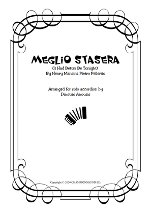 Book cover for Meglio Stasera