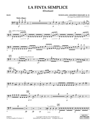 La Finta Semplice (Overture) - Bass
