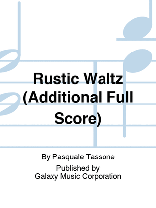 Book cover for Rustic Waltz (Additional Full Score)