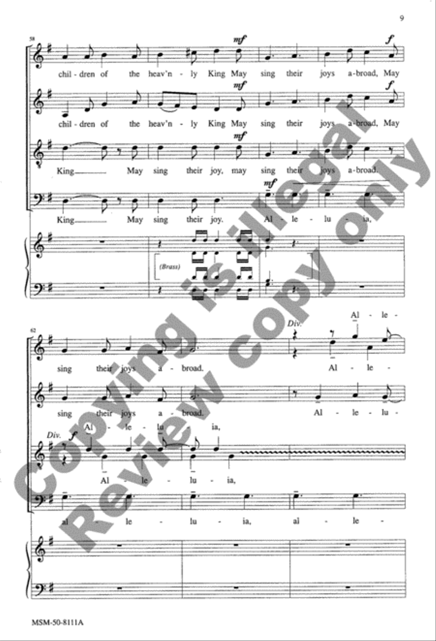 Marching to Zion 4-Part scores gallery preview page 24
