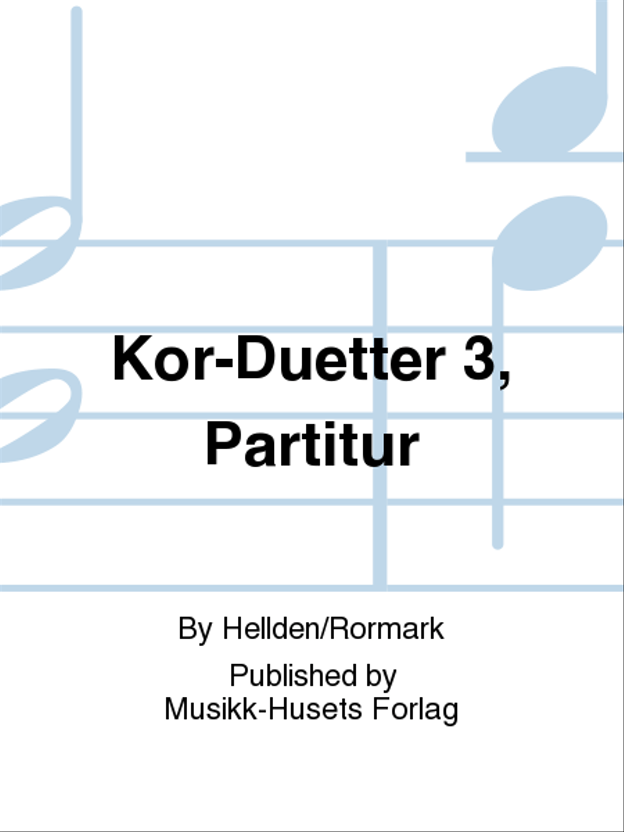 Kor-Duetter 3, Partitur Voice scores gallery preview page 1