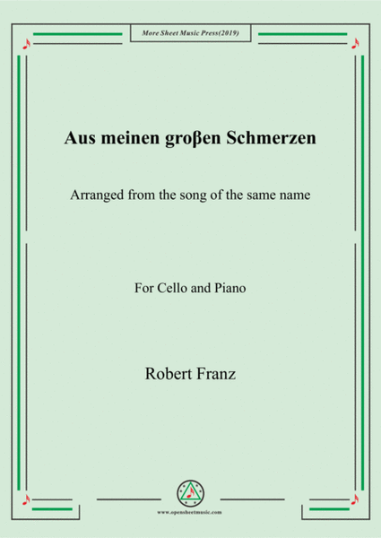 Franz-Aus meinen groβen Schmerzen,for Cello and Piano image number null